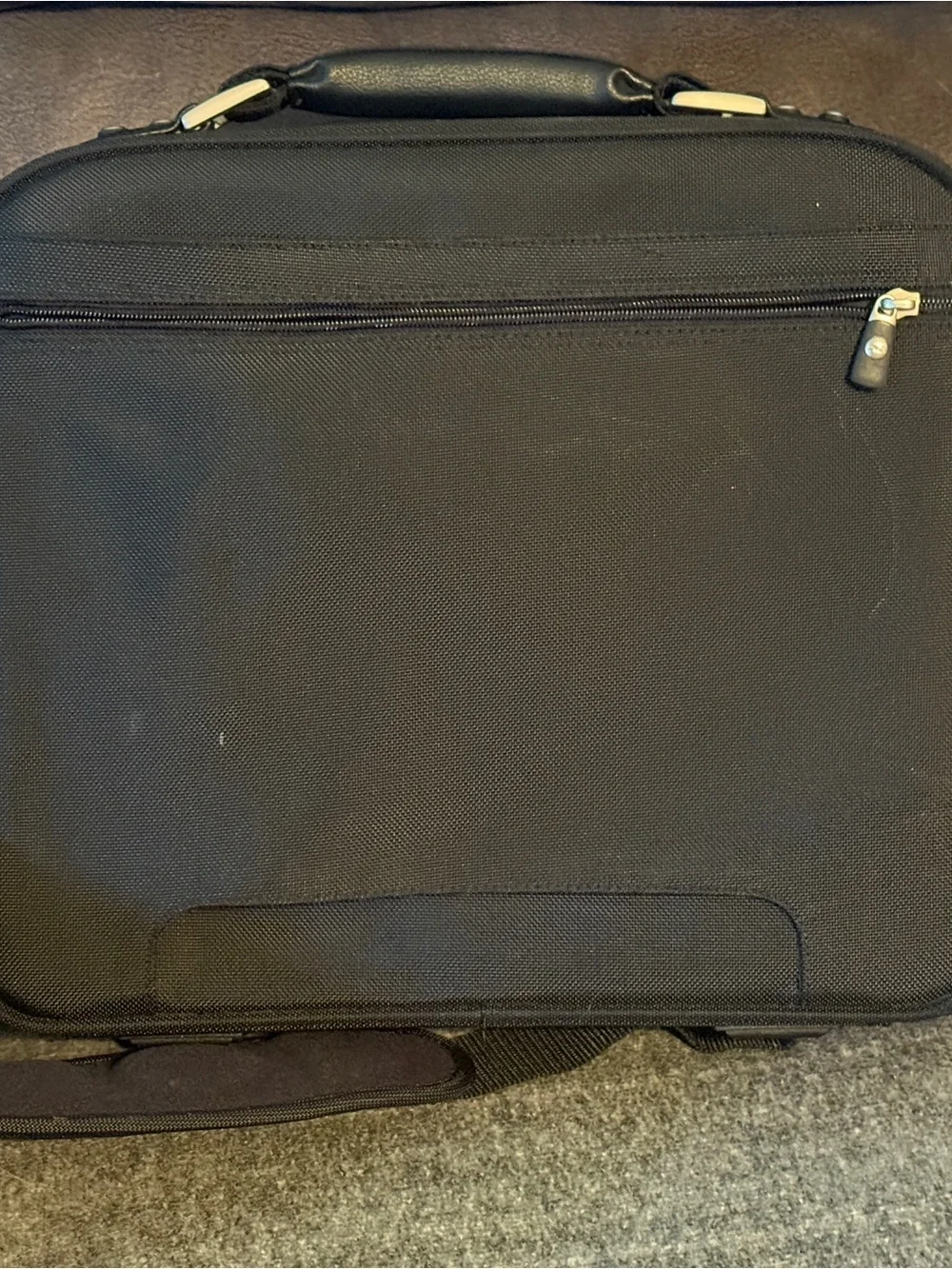 Dell Black Laptop Messenger Bag with Adjustable Shoulder Strap